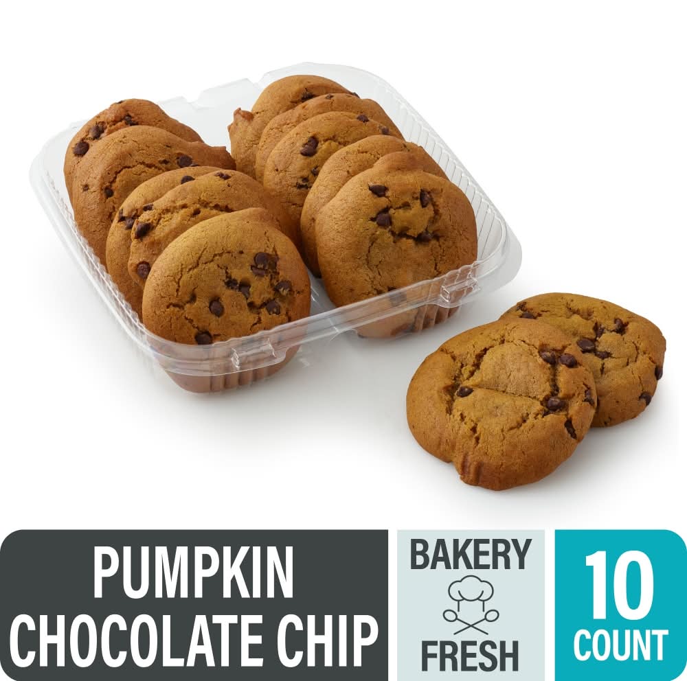 Bakery Fresh Pumpkin Chocolate Chip Soft Top Cookies