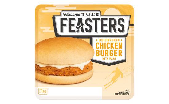 Feasters Sothern Fried Chicken Burger 130g
