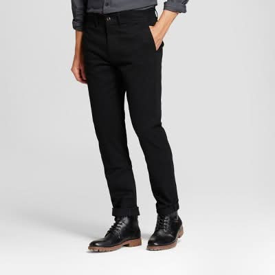 Goodfellow & Co. Every Wear Slim Fit Chino Pants, Men, 30x30 in, Black