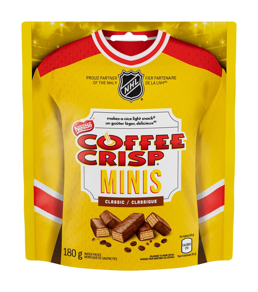 Coffee Crisp Minis Classic Wafer Bars (180 g, 6 ct)