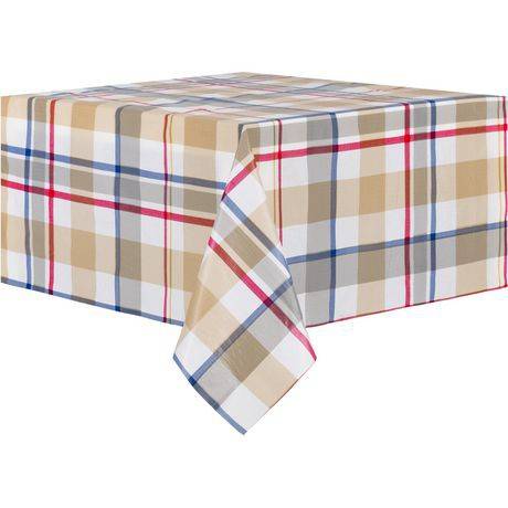 Mainstays Peva Plaid Tablecloth (52inx70in)