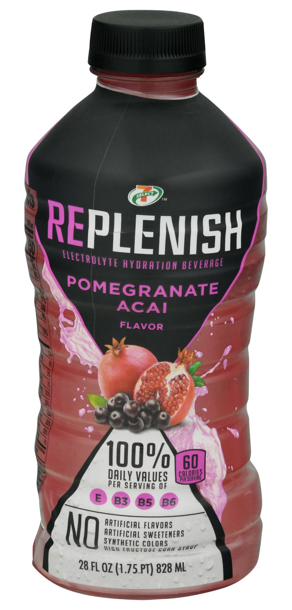 7-Select Replenish Pomegranate Acai Electrolyte Hydration Drink (28 fl oz)