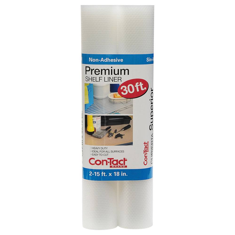 Con-Tact Shelf Liner, 18" X 15', 2 Pack