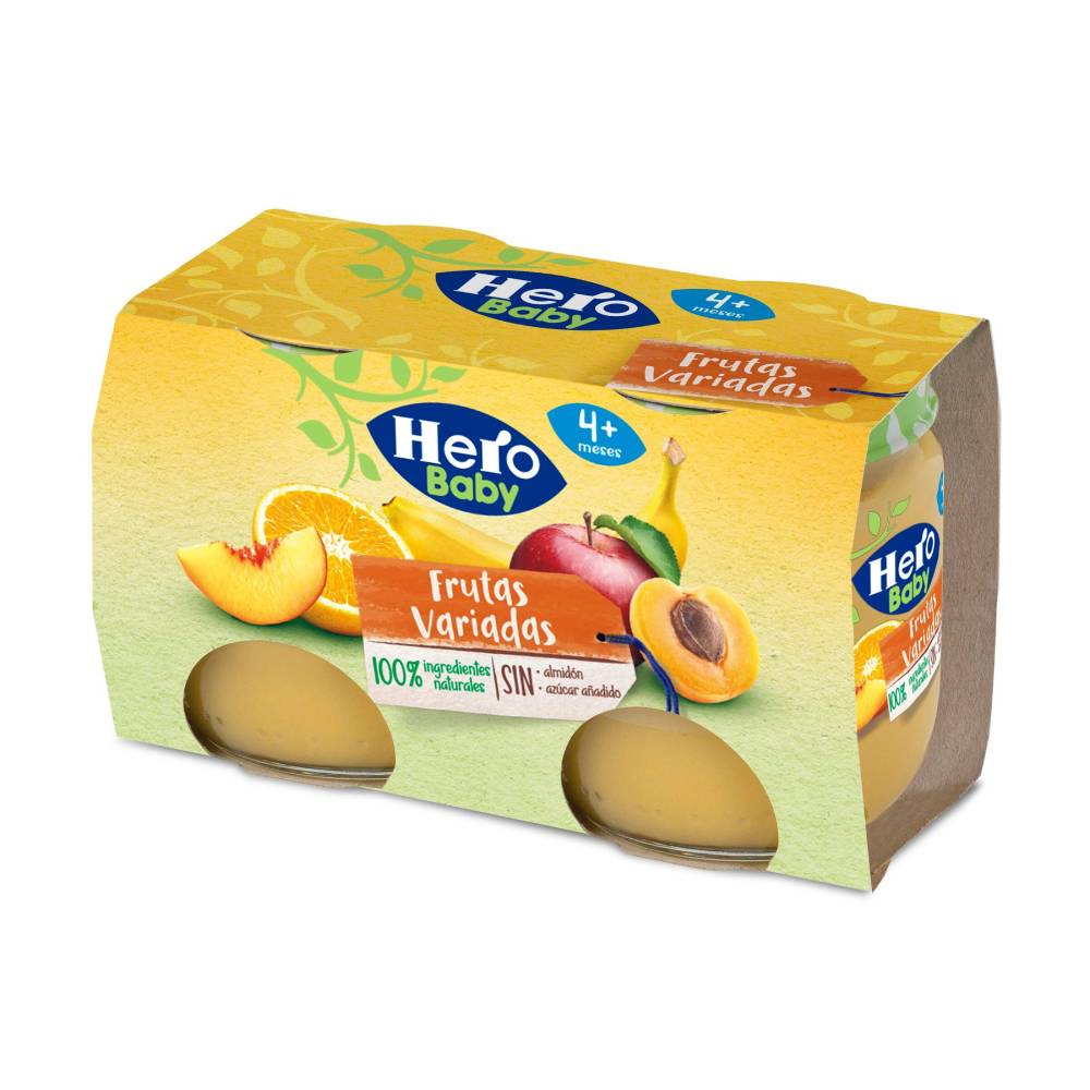 Compota Hero De Fruta Variada 2X120Gr