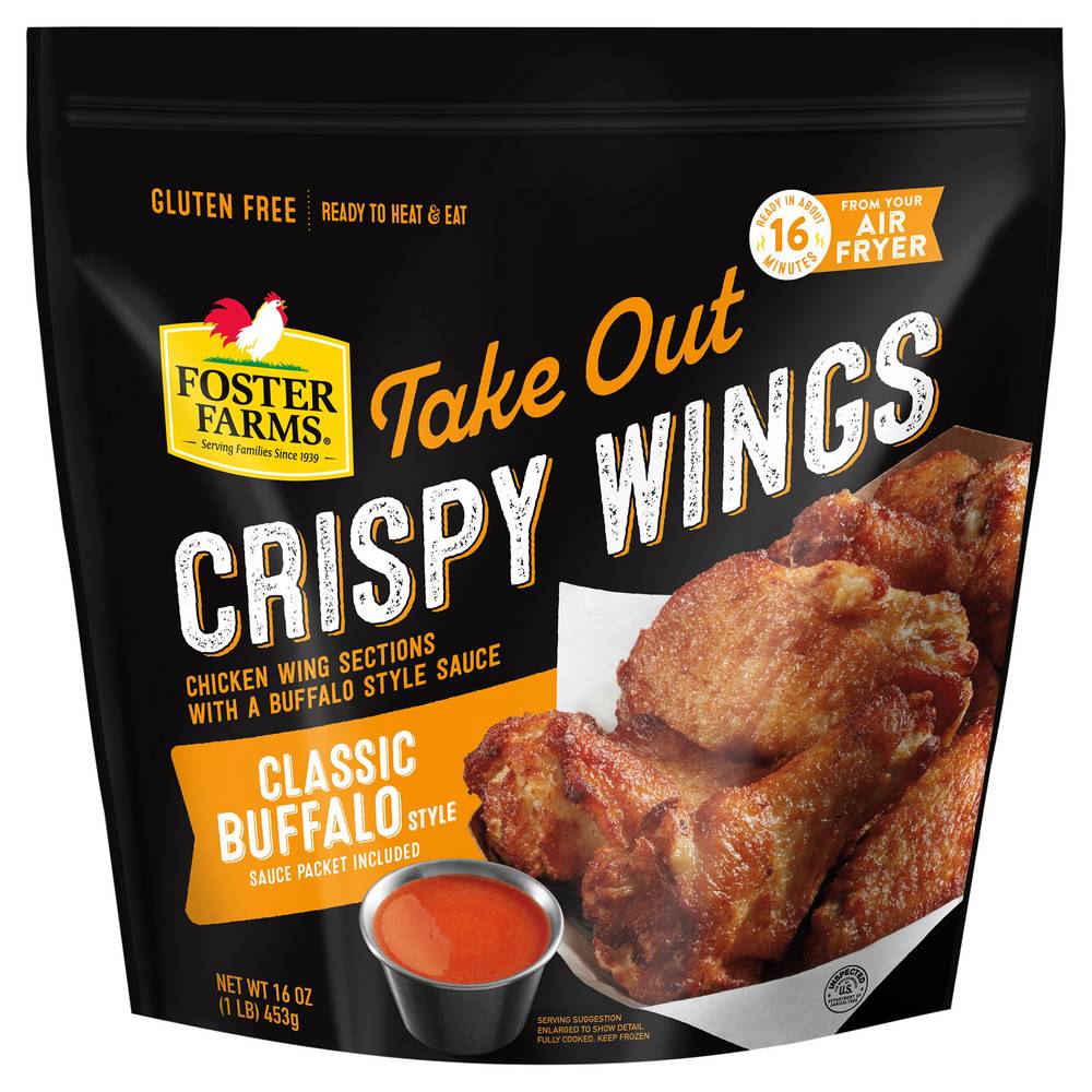 Foster Farms Take Out Crispy Wings Classic Buffalo Style (16 oz)