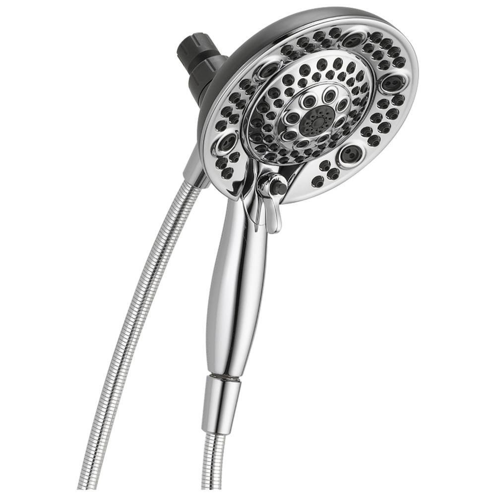 Delta In2ition Chrome 6.5-in Round Dual/Combo Shower Head 2.5-GPM (9.5-LPM) | 75588