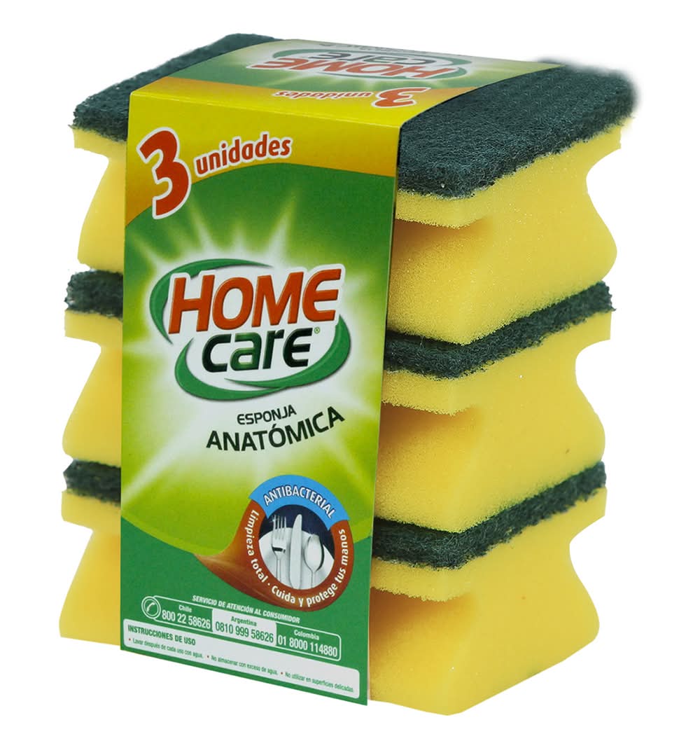 Home Care · Esponja anatómica (3 un)