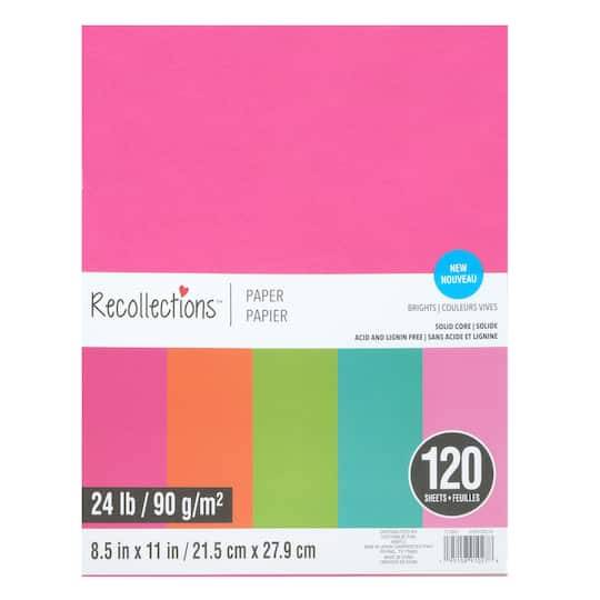 8.5" X 11" Mixed Paper Pack By Recollections, 120 Sheets