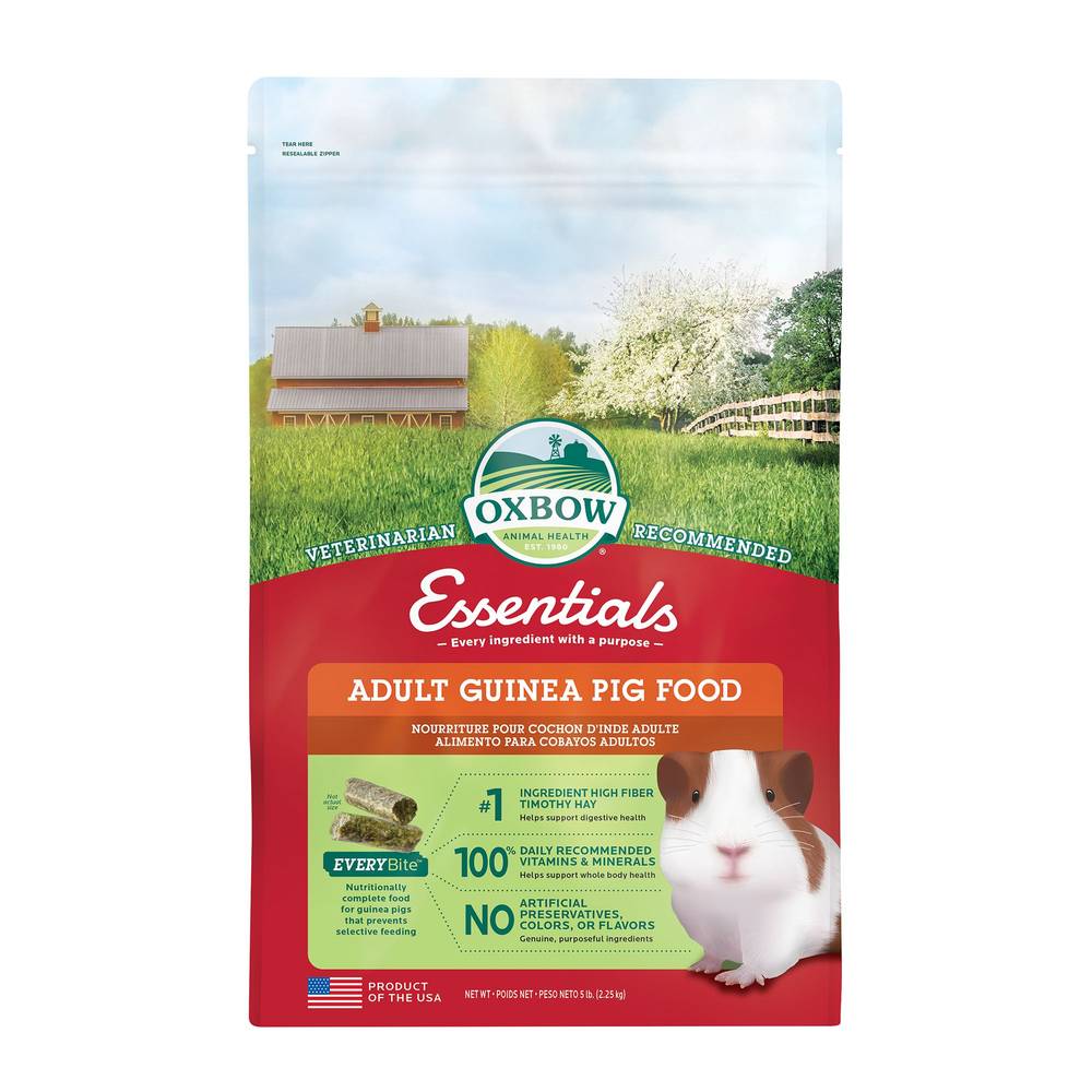 Oxbow Essentials Adult Guinea Pig Food, 5 Lb, None (5 lbs)