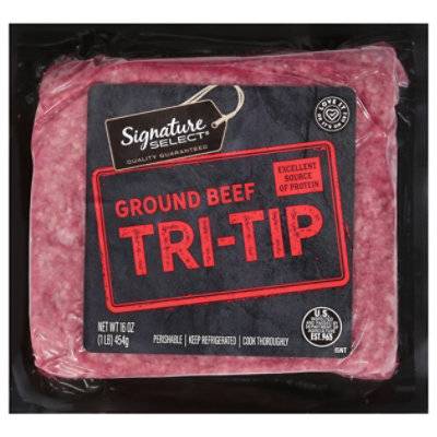 Signature Select 80% Lean Ground Beef Tri Tip 20% Fat
