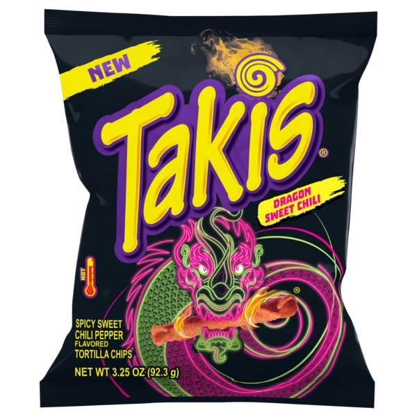 Takis Dragon Sweet Chili Hot Tortilla Chips 3.25oz