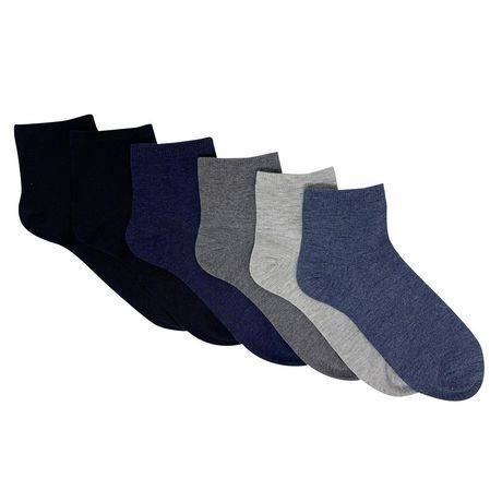 Secret Roll Top Quarter Socks (6 pairs)