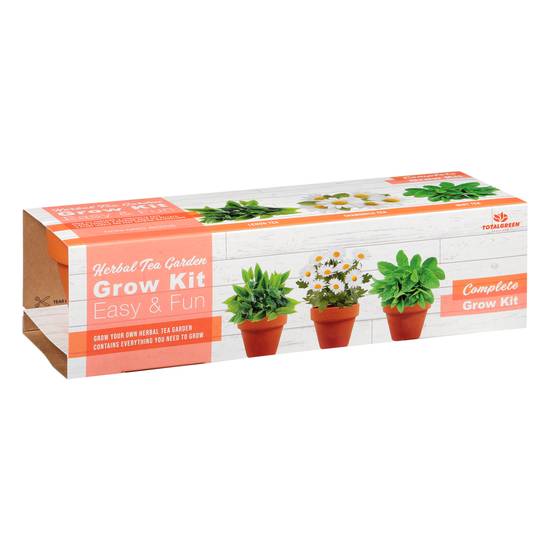 Totalgreen Holland Easy & Fun Herbal Tea Garden Grow Kit (lemon tea, chamomile & mint)
