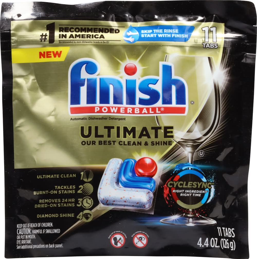 Finish Ultimate Dishwasher Detergent Tablets (4.4 oz, 11 ct)