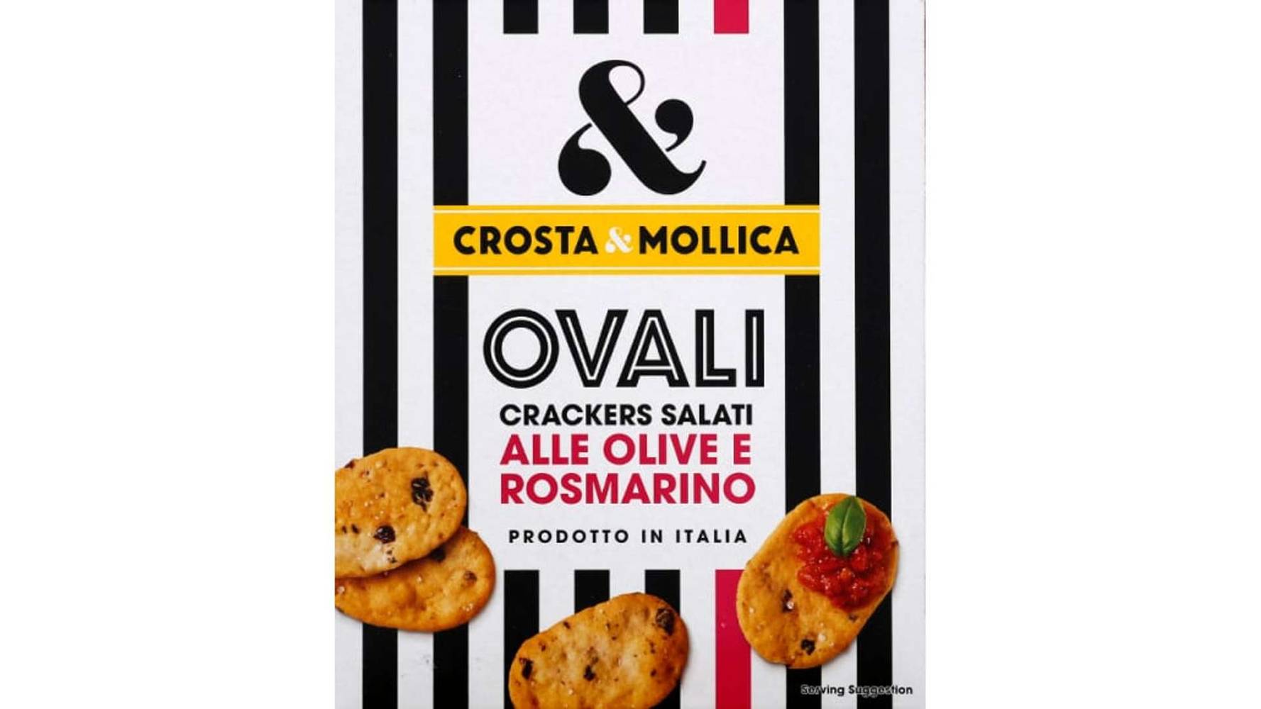 CROSTA ET MOLLICA Ovali olive & rosmarino Le paquet de 120g