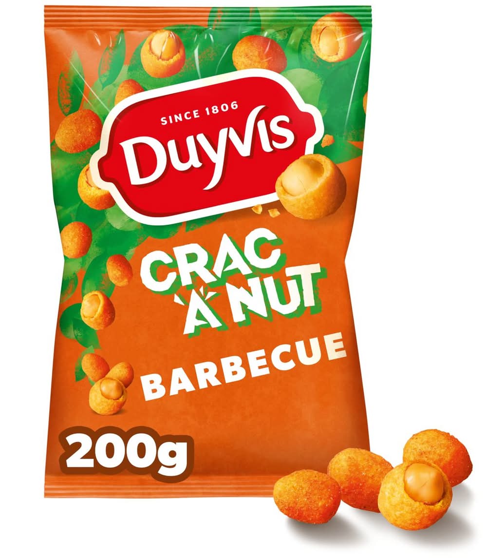 Duyvis Crac A Nut Cacahuètes Barbecue 200 gr