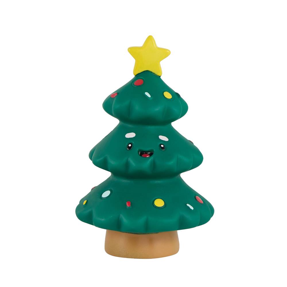 Merry & Bright Christmas Tree Vinyl Dog Toy, Green