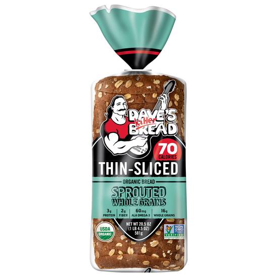 Dave's Killer Bread Organic Sprouted Whole Grains Thin Sliced Bread
