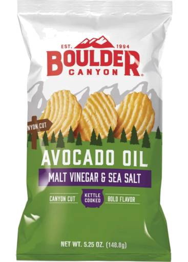 Boulder Canyon Avocado Oil Classic Sea Salt Kettle Style Potato Chips (149g)