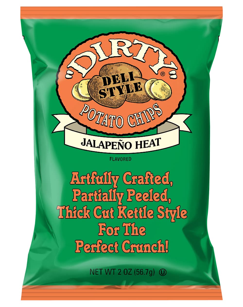 Dirty Jalapeno Heat Potato Chips (2 oz)