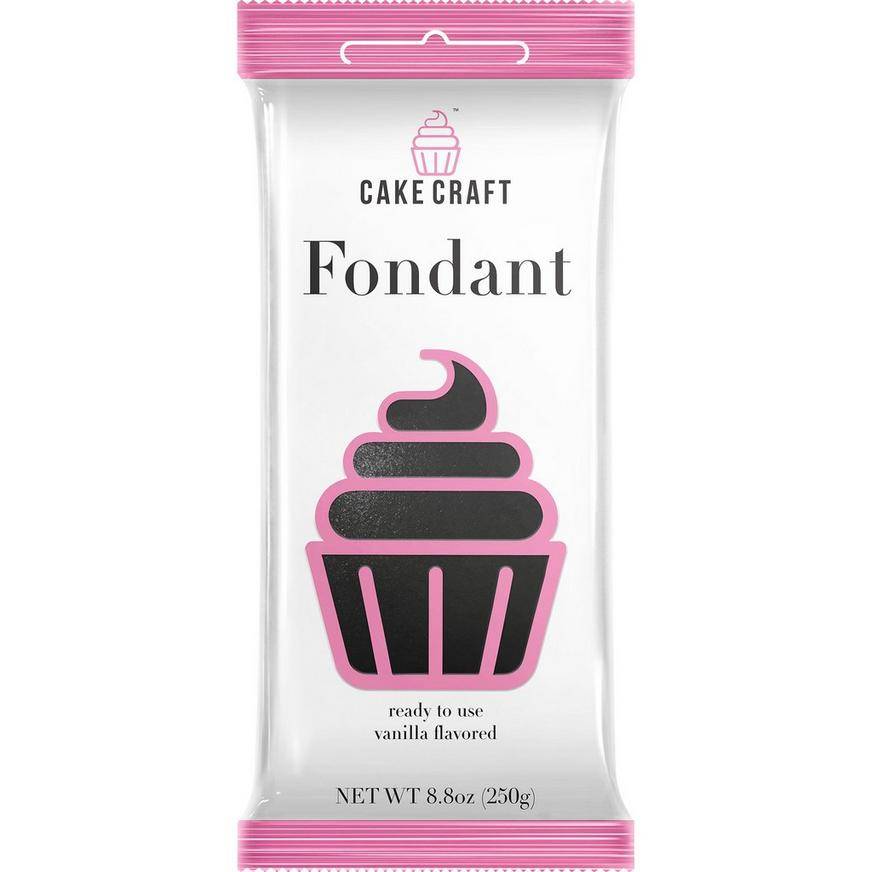 Cake Craft Fondant (black/ vanilla)