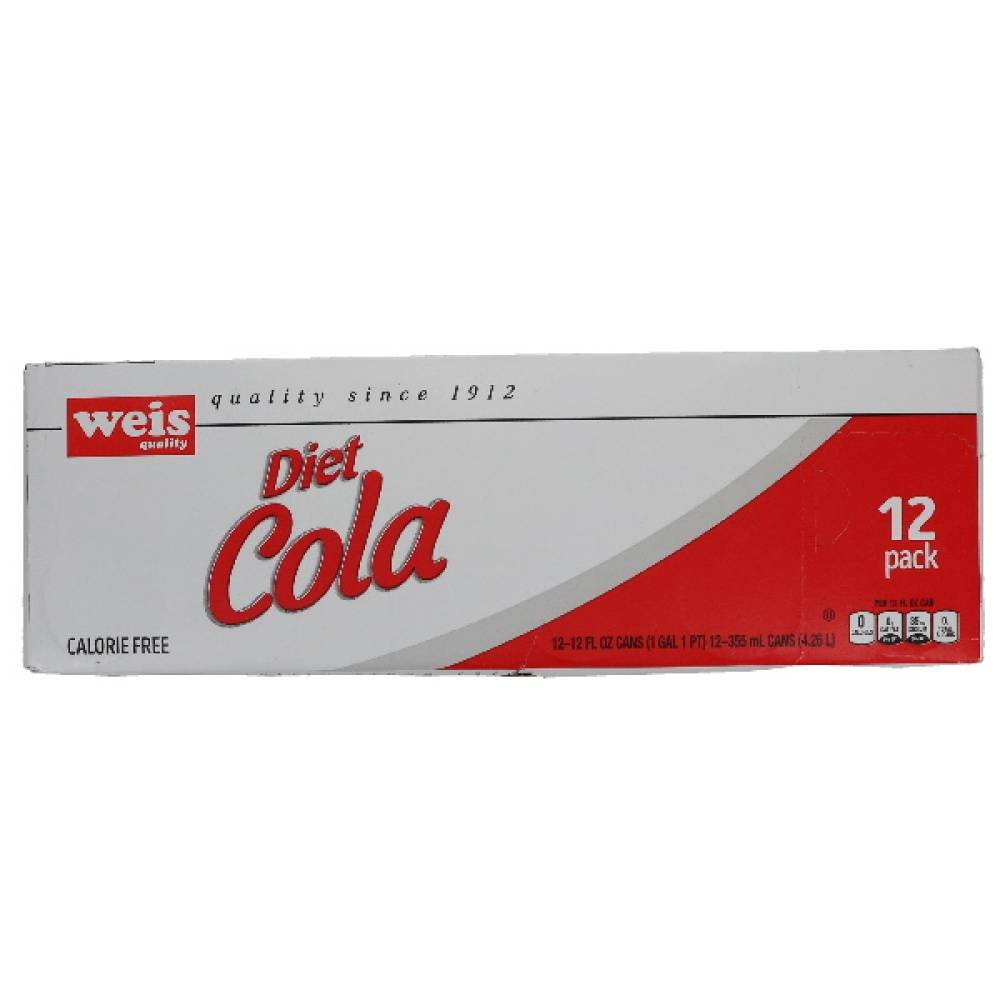 Weis Diet Cola Soft Drinks (12 pack)