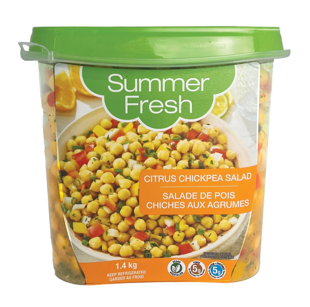 Summer Fresh - Salade De Pois Chiches Aux Agrumes, 1,4 Kg / Summer Fresh Citrus Chickpea Salad, 1.4 Kg