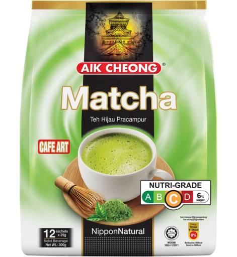 Aik Cheong Matcha Tea Sachets (300g, 12 pack)