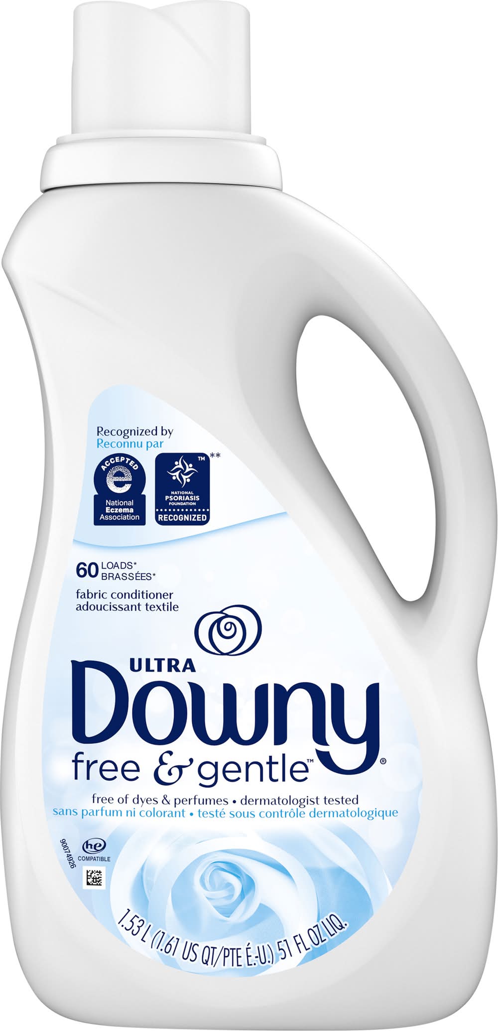 Downy Ultra Free & Gentle Fabric Conditioner (51 fl oz)