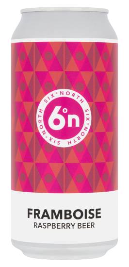 Six°North Raspberry, Framboise Beer (440ml)