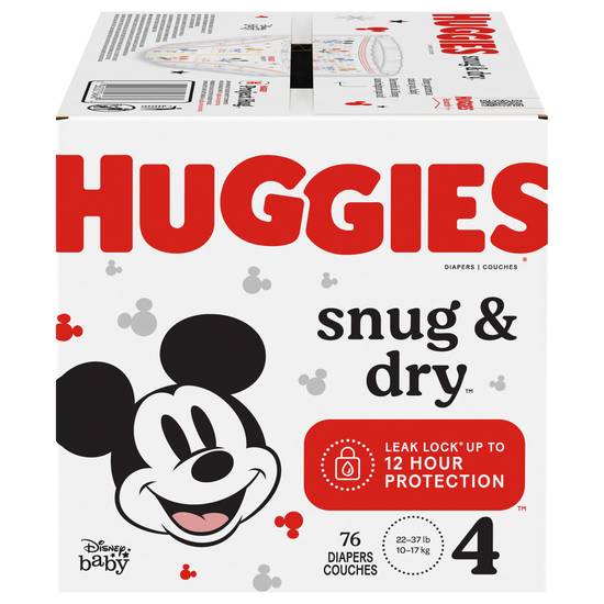 Huggies Snug & Dry Disney Baby Diapers ( 76 ct)
