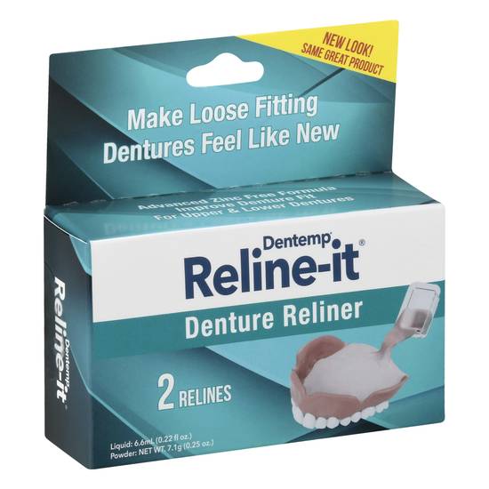 Dentemp Reline-It Advanced Denture Reliner Kit (2 ct)