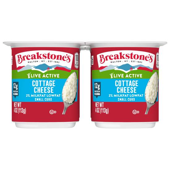 Breakstone's 2% Milkfat Lowfat Small Curd Cottage Cheese (4 ct)
