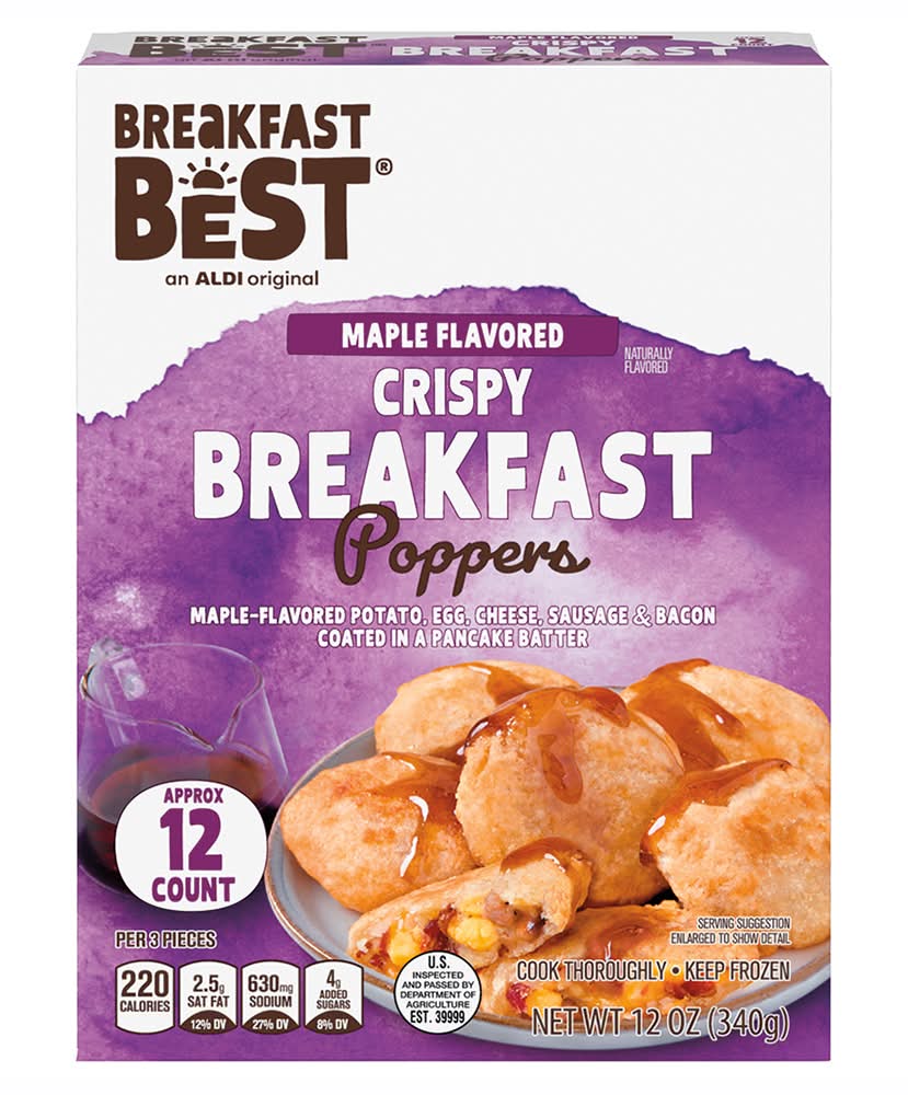 Breakfast Best Maple Flavored Crispy Breakfast Poppers