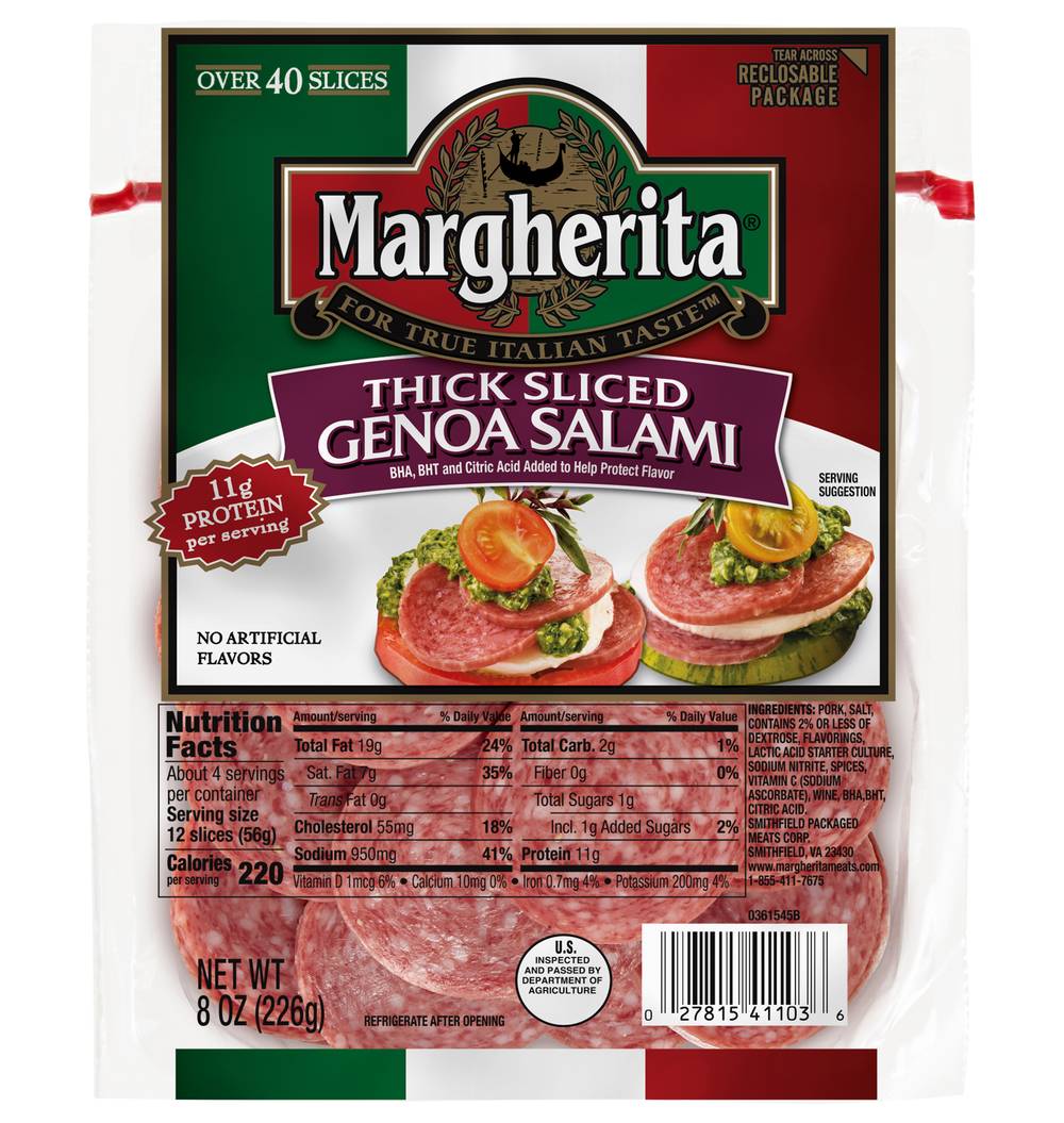 Margherita Genoa Salami (8 oz)