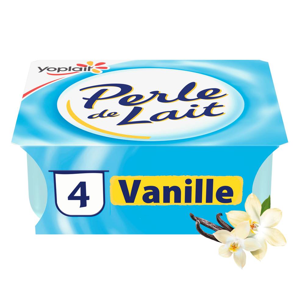 Yoplait - Perle de lait à la vanille (4 pièces)