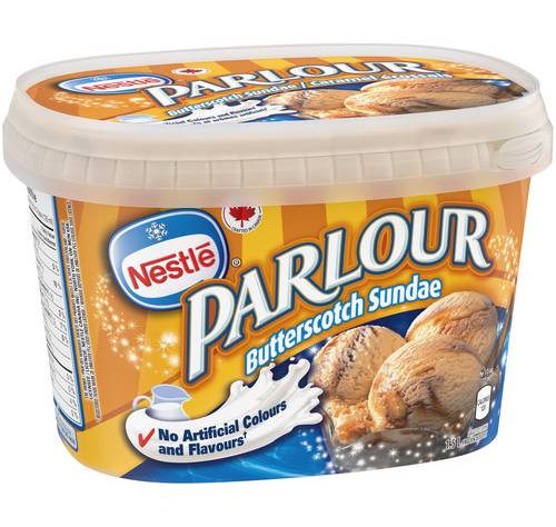 Parlour Sundae Ice Cream, Butterscotch (1.5 L)