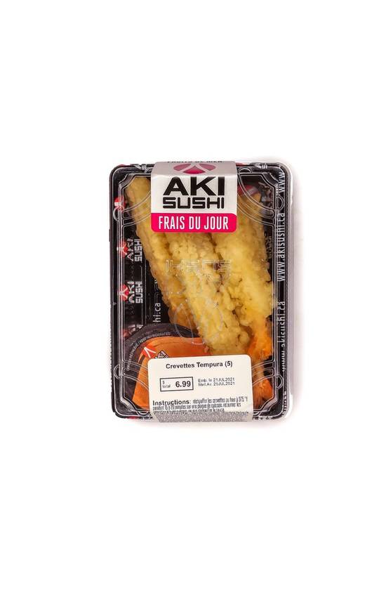 Aki sushi crevettes tempura avec sauce (300 g) - shrimp tempura with sauce (88 g)