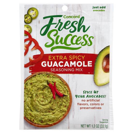 Concord Foods Extra Spicy Guacamole Seasoning Mix