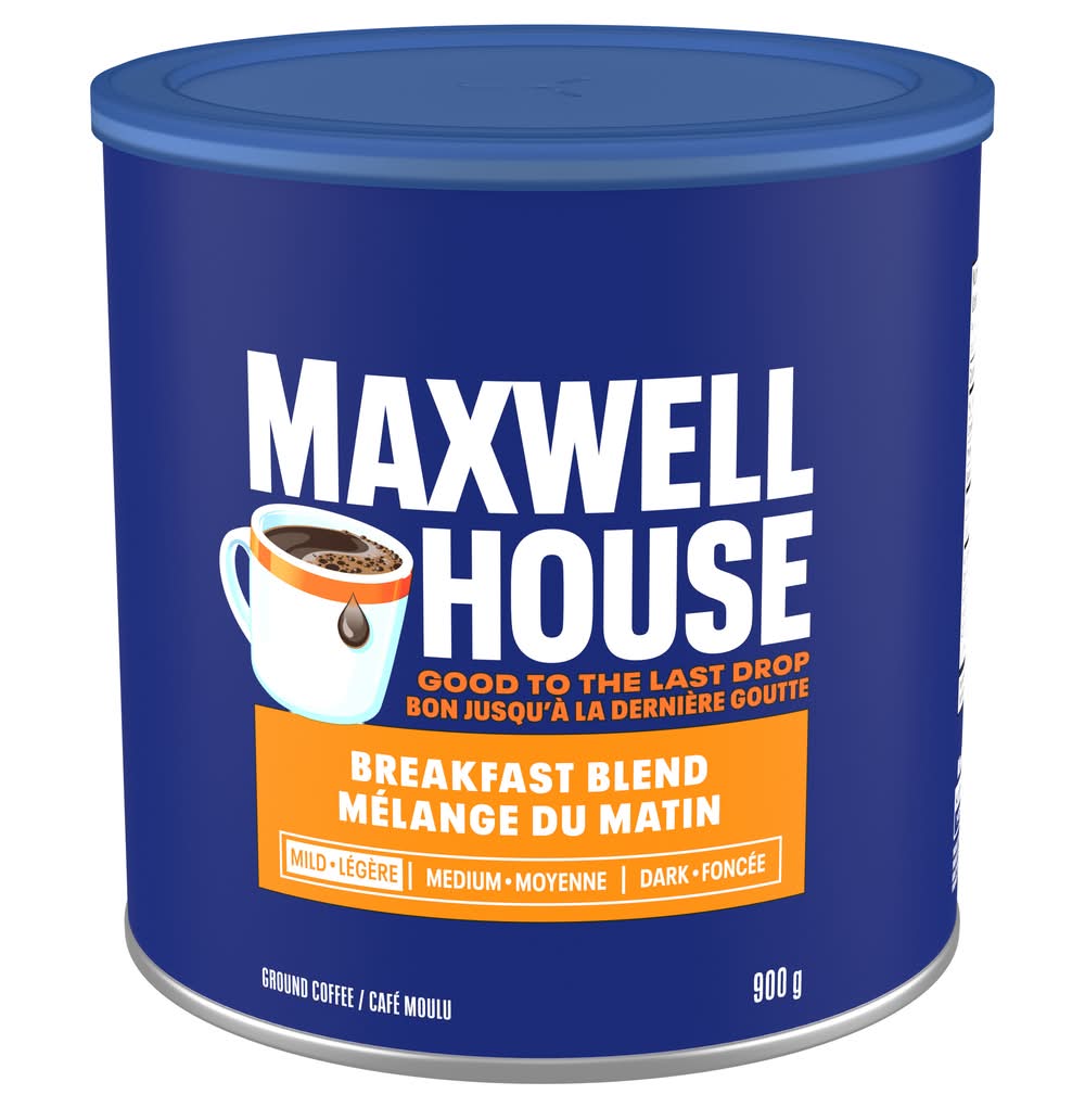 Maxwell House Breakfast Blend Ground Coffee (900 g)