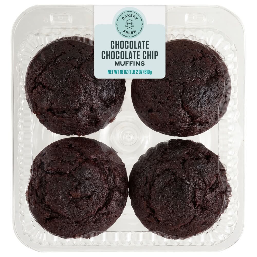 Bakery Fresh Chocolate Chocolate Chip Muffins