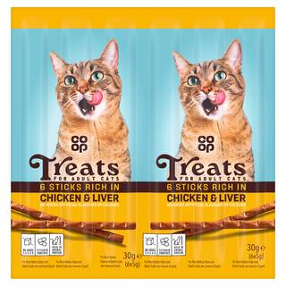 Co-op Treats for Cats 6 Scrumptious Sticks 6 x 5g