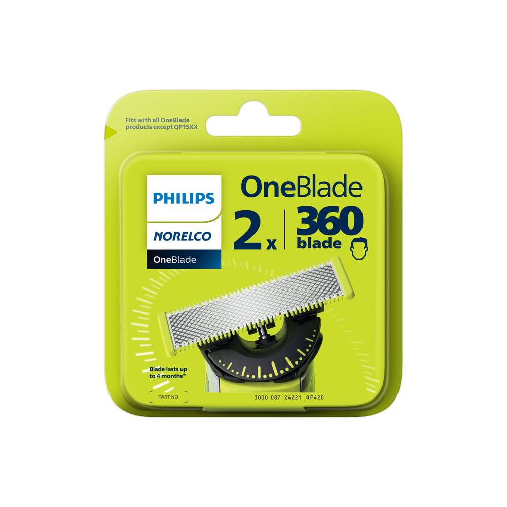 Philips Norelco OneBlade Replacement Blade, 2CT