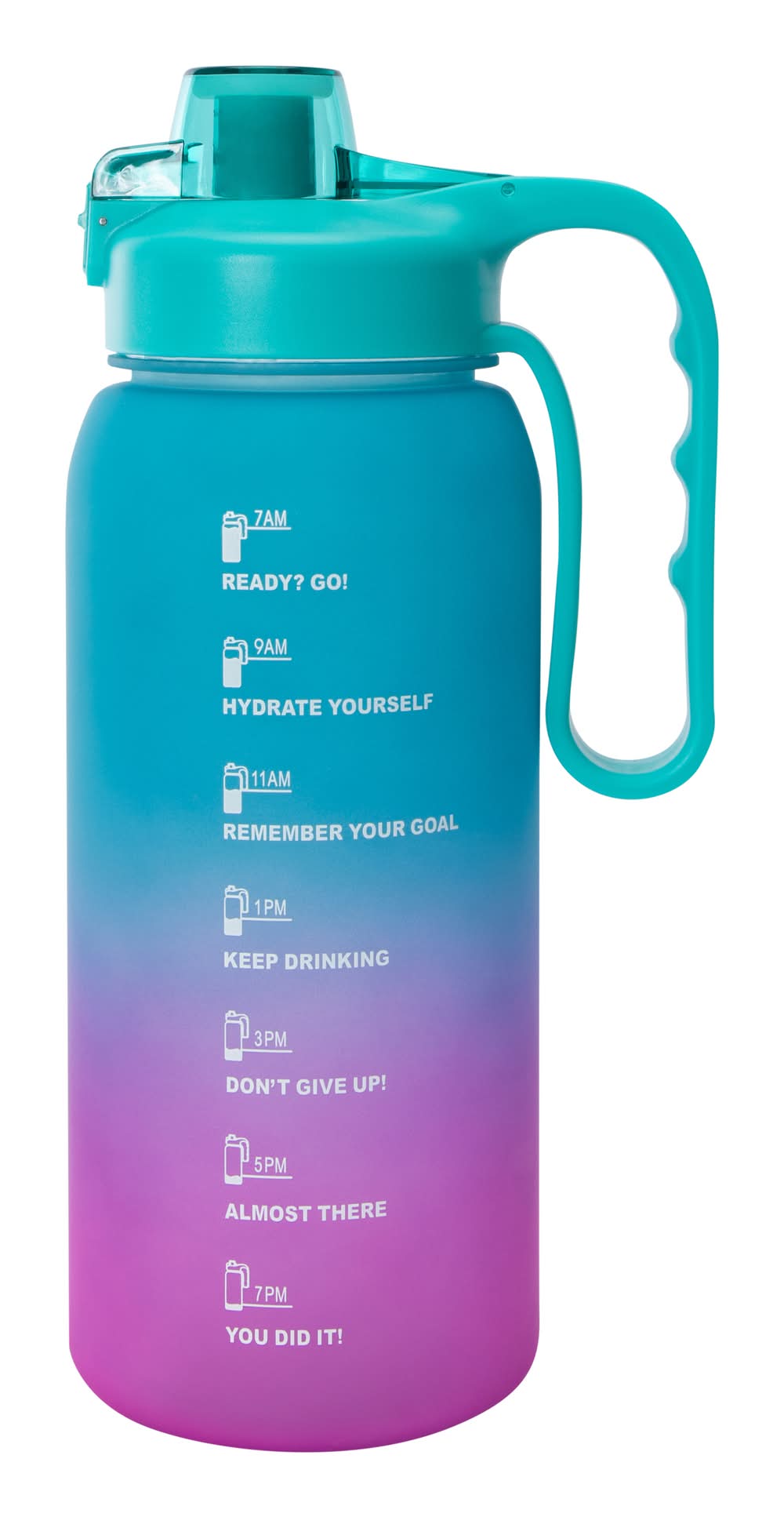 Sports Hydration Bottle 74.5oz Pink/Teal