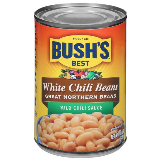 Bush's Best White Chili Beans in Mild Chili Sauce