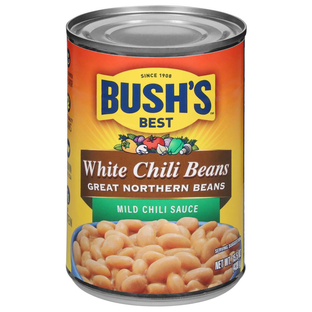 Bush's White Chili Beans in Mild Chili Sauce (15.5 oz)