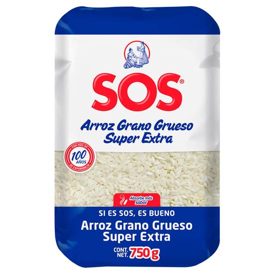 Sos arroz grano grueso super extra (bolsa 750 g)