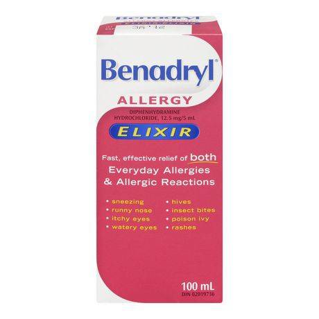 Benadryl Liquid Elixir, (100 g)