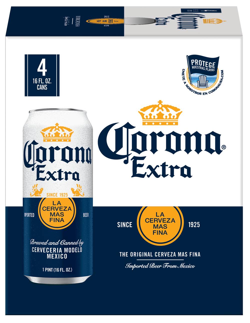 Corona Extra Mexican Lager Beer (4 pack, 16 fl oz)
