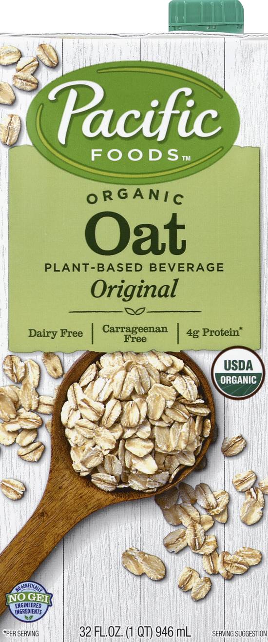 Pacific Foods Organic Oat Plant-Based Beverage (32 fl oz)